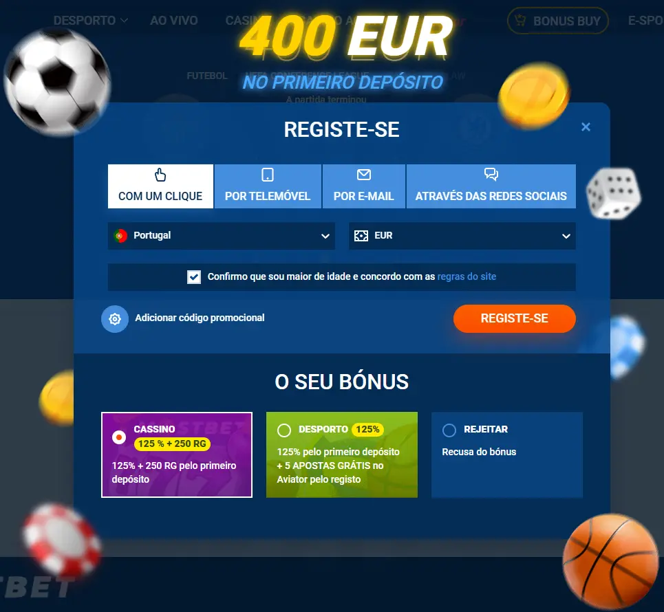 Registrar na Mostbet