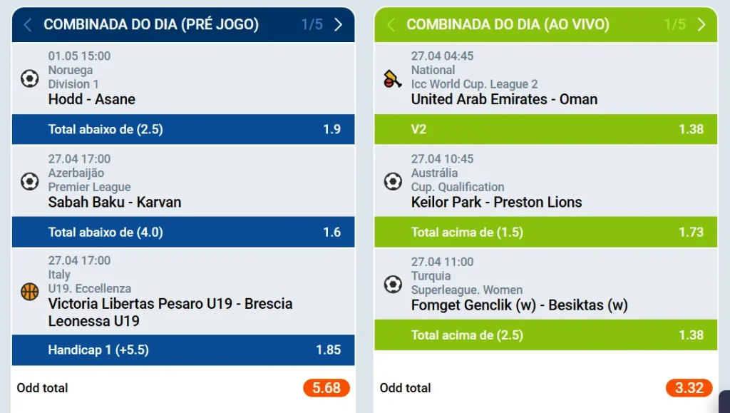 Tipos de Apostas Disponíveis na Mostbet