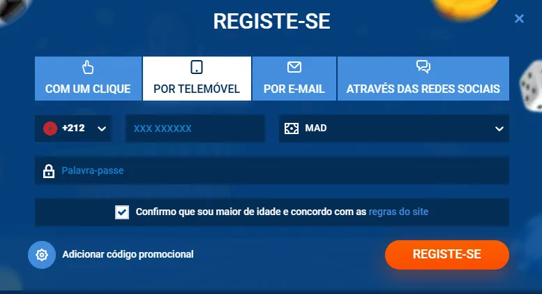 Por telemóvel