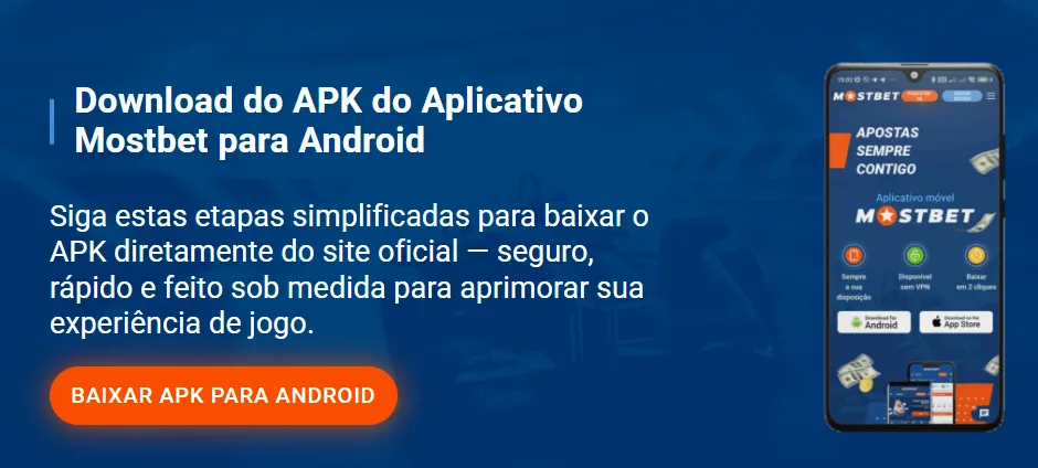A aplicação Mostbet.com.pt para Android para apostas online
